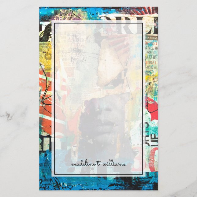 Collage Head Stationery (Front)