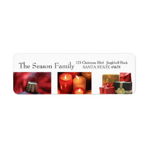 Collage Holiday Address Label
