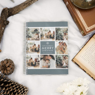 Collage Holiday Photos Merry Christmas Gift Planner