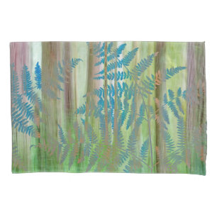 Collage of Bracken Ferns and Forest   Seabeck, WA Pillowcase