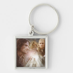 Collage of Characters Key Ring