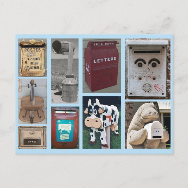 Collage of Mailbox Photos Postcard (Front)