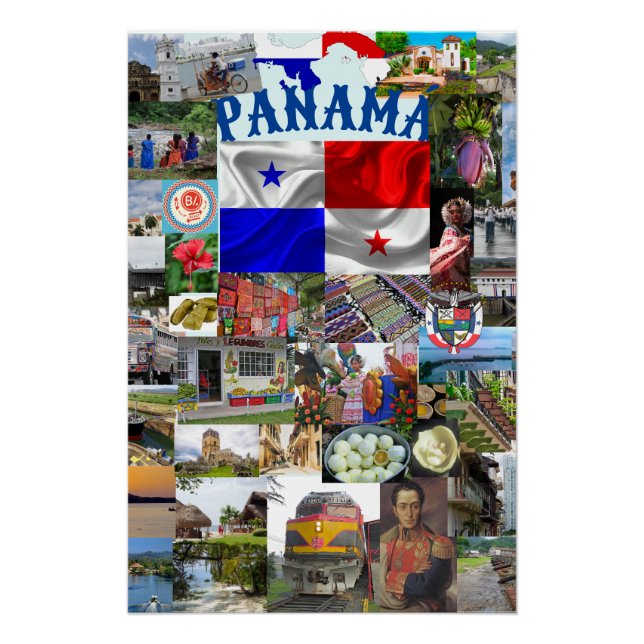  Collage of Photos of Panama  Poster (Front)