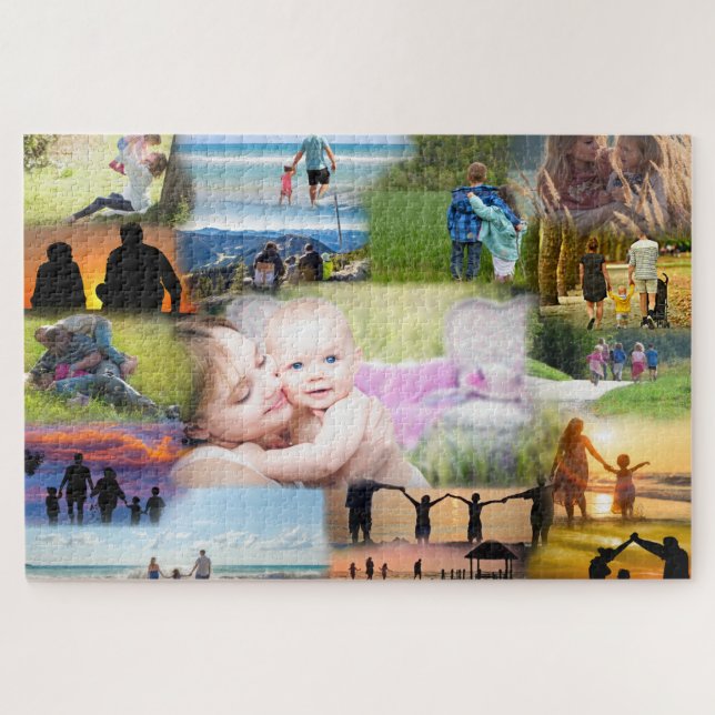 Collage of Your Family Photos Jigsaw Puzzle (Horizontal)