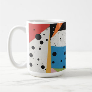 Collage Paper Black Dots Coffee Mug