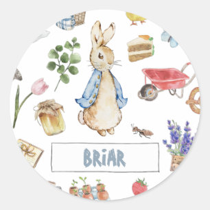 Collage Peter the Rabbit Classic Round Sticker