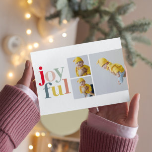 Collage Photo And Colorful Joyful   Holiday Gift