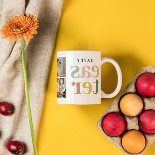 Collage Photo And Colourful Easter   Holiday Gift Mug