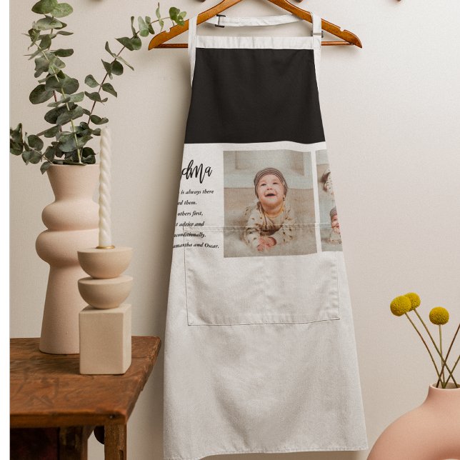 Collage Photo & Best Grandma Ever Best Beauty Gift Apron (Creator Uploaded)
