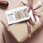 Collage Photo & Best Grandma Ever Best Beauty Gift Gift Tags<br><div class="desc">"Collage Photo & Best Grandma Ever" is a beautiful and thoughtful gift that any grandma would love to receive. This unique gift combines a personalised photo collage with the heartwarming message "Best Grandma Ever" to create a meaningful and personalised keepsake. The photo collage can be customised with your choice of...</div>