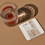 Collage Photo & Best Grandma Ever Best Beauty Gift Square Paper Coaster<br><div class="desc">"Collage Photo & Best Grandma Ever" is a beautiful and thoughtful gift that any grandma would love to receive. This unique gift combines a personalised photo collage with the heartwarming message "Best Grandma Ever" to create a meaningful and personalised keepsake. The photo collage can be customised with your choice of...</div>