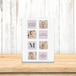 Collage Photo & Best Grandma Ever Best Purple Gift