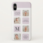 Collage Photo & Best Grandma Ever Best Purple Gift Case-Mate iPhone Case (Back)