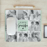 Collage Photo Best Grandpa Ever Pastel Mint Gift Mouse Mat<br><div class="desc">This beautiful collage photo is the perfect way to express your love for your grandpa. Featuring the heartfelt message "We love you grandpa" in elegant lettering against a soothing pastel mint background, this piece captures the warmth and affection you feel for your grandpa. The collage design allows you to include...</div>