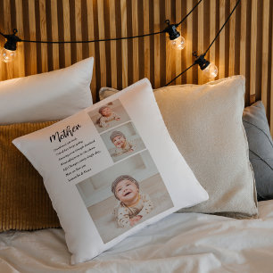 Collage Photo & Best Mother Quote Lovely Gift Cushion