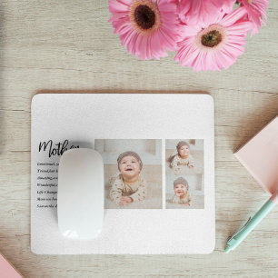 Collage Photo & Best Mother Quote Lovely Gift Mouse Mat