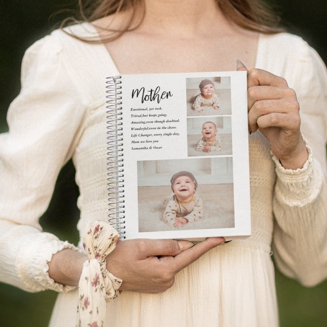Collage Photo & Best Mother Quote Lovely Gift Notebook (Creator Uploaded)