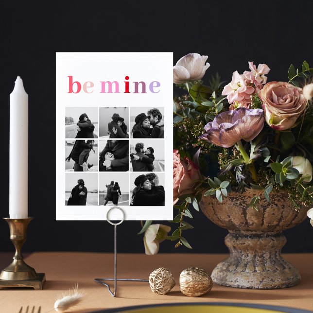 Collage Photo | Colourful Be Mine Valentine Gift (Creator Uploaded)