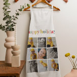 Collage Photo | Colourful Happy Holiday Apron<br><div class="desc">Embrace the spirit of joy and celebration with our Colourful Happy Holiday Collage Photo,  a delightful addition to your festive decor or a thoughtful gift for your loved ones. This unique collage features a vibrant blend of holiday-themed snapshots,  capturing the essence of your cherished moments.</div>