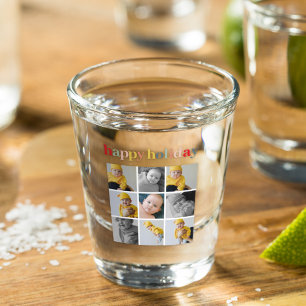 Collage Photo   Colourful Happy Holiday Shot Glass