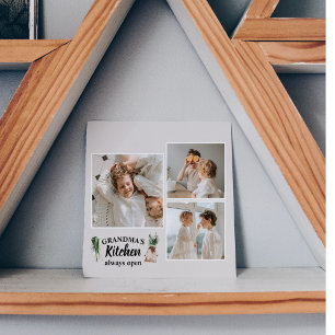 Collage Photo & Grandma Kitchen Is Always Open