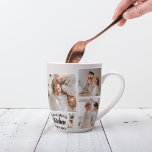 Collage Photo & Grandma Kitchen Is Always Open Latte Mug<br><div class="desc">Looking for the perfect gift for your grandma, or for anyone who loves spending time in the kitchen? Look no further than this unique and customisable product! Featuring a beautiful collage of your favourite photos, this design is sure to capture your memories and make them last. And with the charming...</div>