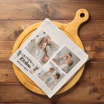 Collage Photo & Grandma Kitchen Is Always Open Tea Towel<br><div class="desc">Looking for the perfect gift for your grandma, or for anyone who loves spending time in the kitchen? Look no further than this unique and customisable product! Featuring a beautiful collage of your favourite photos, this design is sure to capture your memories and make them last. And with the charming...</div>