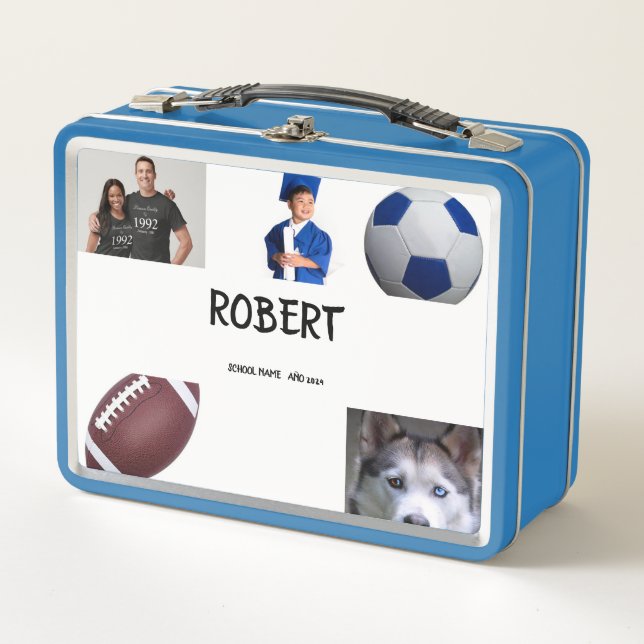 COLLAGE photo Lunchbox  BLUE SKY To Customise (Front)