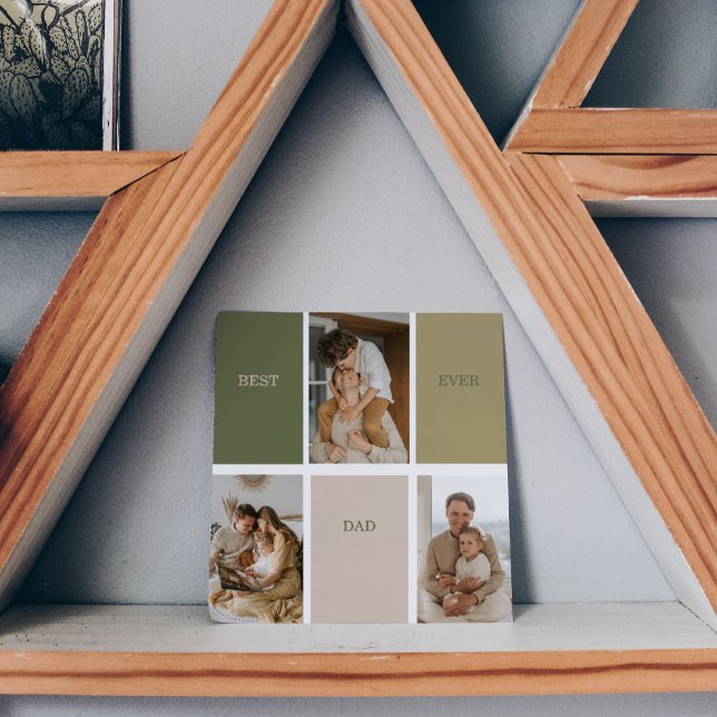Collage Photo Modern Best Dad Ever Gift (Creator Uploaded)