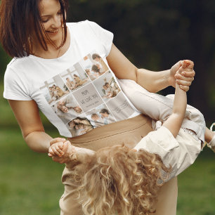 Collage Photo Mom We Love You Personalized T-Shirt