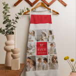 Collage Photo Mum Red We Love You Best Mother Gift Apron<br><div class="desc">"Collage Photo Mum Red We Love You" is a beautiful and sentimental gift that is perfect for showing your mother how much you appreciate and love her. This gift includes a collage of photos, carefully curated to showcase some of your most cherished memories with your mother. This gift is ideal...</div>