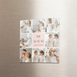 Collage Photo Mum We Love You Best Mother Gift Magnet