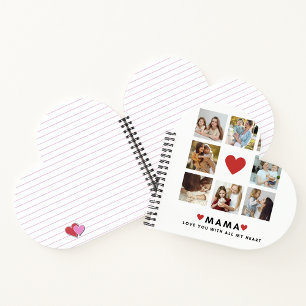 Collage Photo Mum We Love You Best Mother Gift Notebook