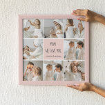 Collage Photo Mum We Love You Best Mother Gift Poster<br><div class="desc">Collage Photo Mum We Love You Best Mother Gift</div>