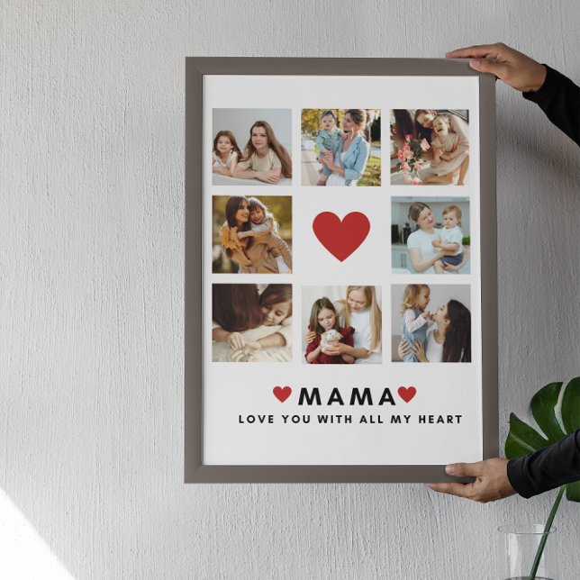 Collage Photo Mum We Love You Best Mother Gift Poster (Creator Uploaded)