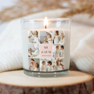 Collage Photo Mum We Love You Best Mother Gift Square Sticker