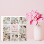 Collage Photo Mum We Love You Best Mother Gift Wooden Box Sign<br><div class="desc">This collage photo frame is a perfect gift to express your love for your mother. The frame is beautifully designed with shades of pink, adding a touch of femininity and elegance to the overall look. The frame can hold multiple photos of different sizes, allowing you to create a unique and...</div>