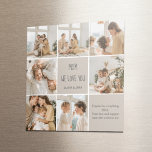 Collage Photo Mum We Love You || Personalised Magnet<br><div class="desc">Celebrate Mum with this sweet and sentimental Collage Photo “We Love You Mum” magnet. Customise it with your favourite family photos and create a keepsake she’ll see every day on the fridge, locker, or office board. Perfect as a small but meaningful Mother’s Day gift, birthday surprise, or stocking stuffer, this...</div>