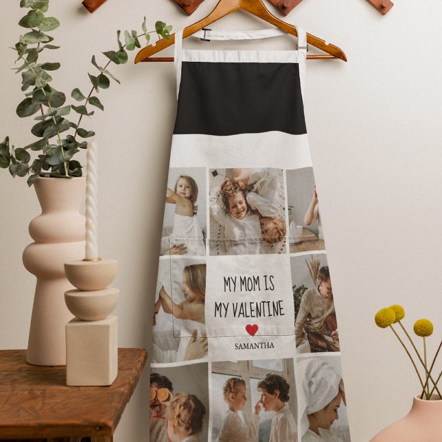 Collage Photo | My Mum Is My Valentine Gift Apron (Creator Uploaded)