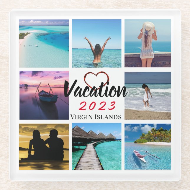 Collage Photo Personalised Coaster (Front)