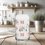 Collage Photo Pink We Love You Grandma Best Gift Can Glass<br><div class="desc">Celebrate the incredible mum in your life with this stylish and sentimental can glass from our Modern Collage Photo collection. Crafted with love and adorned with a chic pink design, this glass is a perfect way to show appreciation for all she does. Personalise this glass by adding your favourite photos...</div>