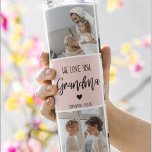 Collage Photo Pink We Love You Grandma Best Gift Thermal Tumbler<br><div class="desc">"Collage Photo Pink We Love You Grandma Best Gift" could refer to a sentimental and personalised gift for a grandmother. This gift may include a collection of photos arranged in a collage format, set against a pink background to add a touch of warmth and femininity. The collage could be created...</div>