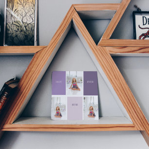 Collage Photo Purple Best Mom Ever Gift