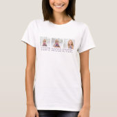 Collage Photo Purple Best Mum Ever Gift T-Shirt (Front)