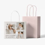 Collage Photo & Quote Best Grandma Gift Large Gift Bag<br><div class="desc">A Collage Photo & Quote Best Grandma Gift is a thoughtful and personalised present for a beloved grandmother. This gift typically includes a collage of photos that feature the grandma, her children, grandchildren, and other loved ones. The photos are arranged in a creative and artistic manner, with different sizes and...</div>