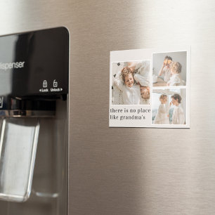 Collage Photo & Quote Best Grandma Gift Magnet