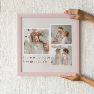 Collage Photo & Quote Best Grandma Gift Poster