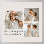 Collage Photo & Quote Best Grandma Gift Poster (Front)