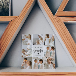 Collage Photo   We Love You Grandpa Gift 