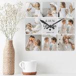 Collage Photo | We Love You Grandpa Gift  Square Wall Clock<br><div class="desc">Collage Photo | We Love You Grandpa Gift</div>